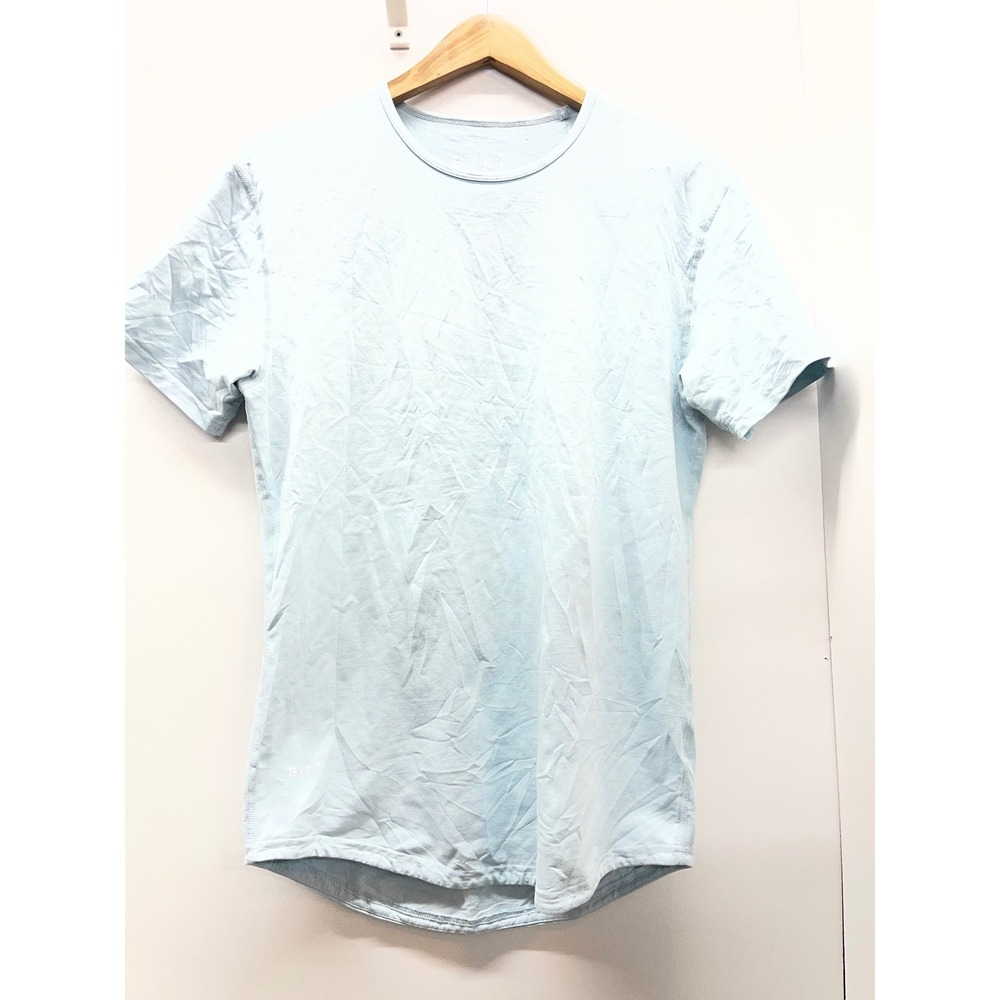 BYLT Premium Basics Drop Cut SS Lux T-Shirt Light Blue Short Sleeve Small